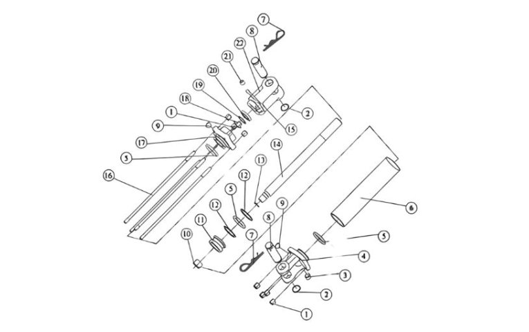 Partes de un Cilindro Hidráulico de Doble Efecto y su Función