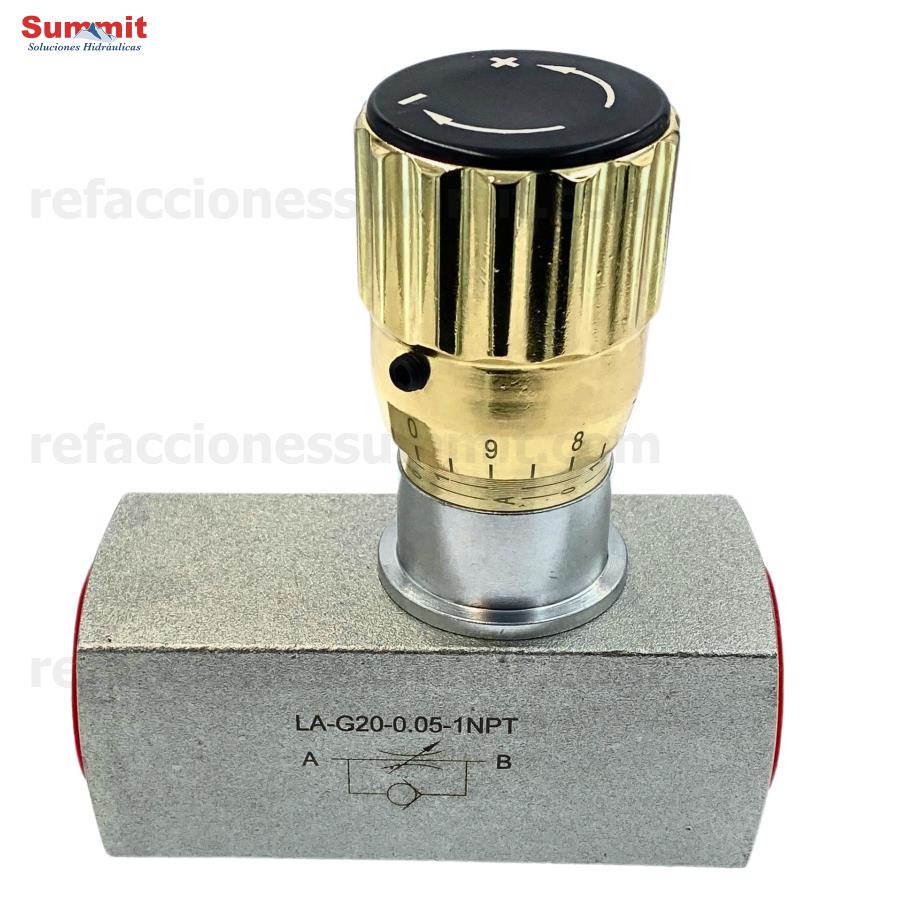 Válvula Reguladora de Flujo de Aguja 1" NPT