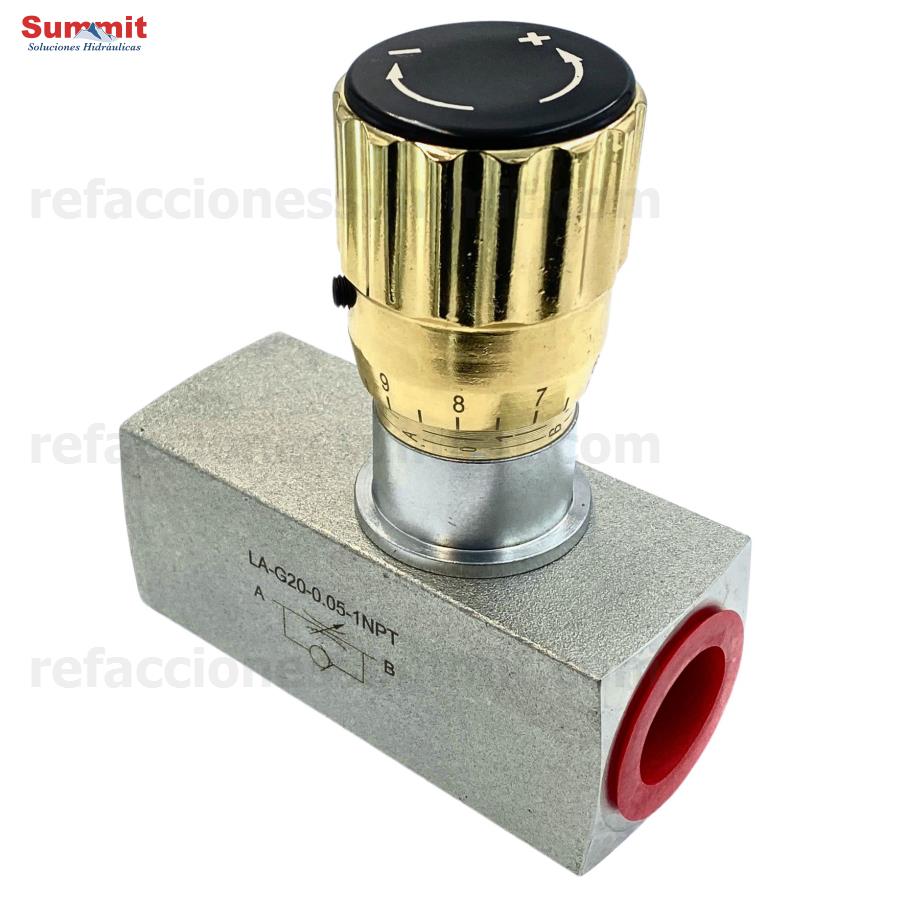 Válvula Reguladora de Flujo de Aguja 1" NPT