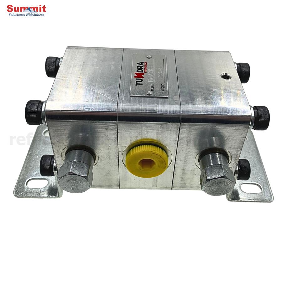 Divisor de flujo hidráulico de dos vías