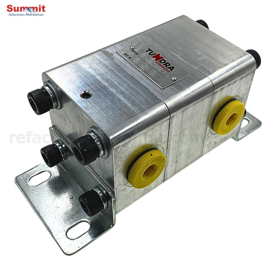 Divisor de flujo hidráulico de dos vías