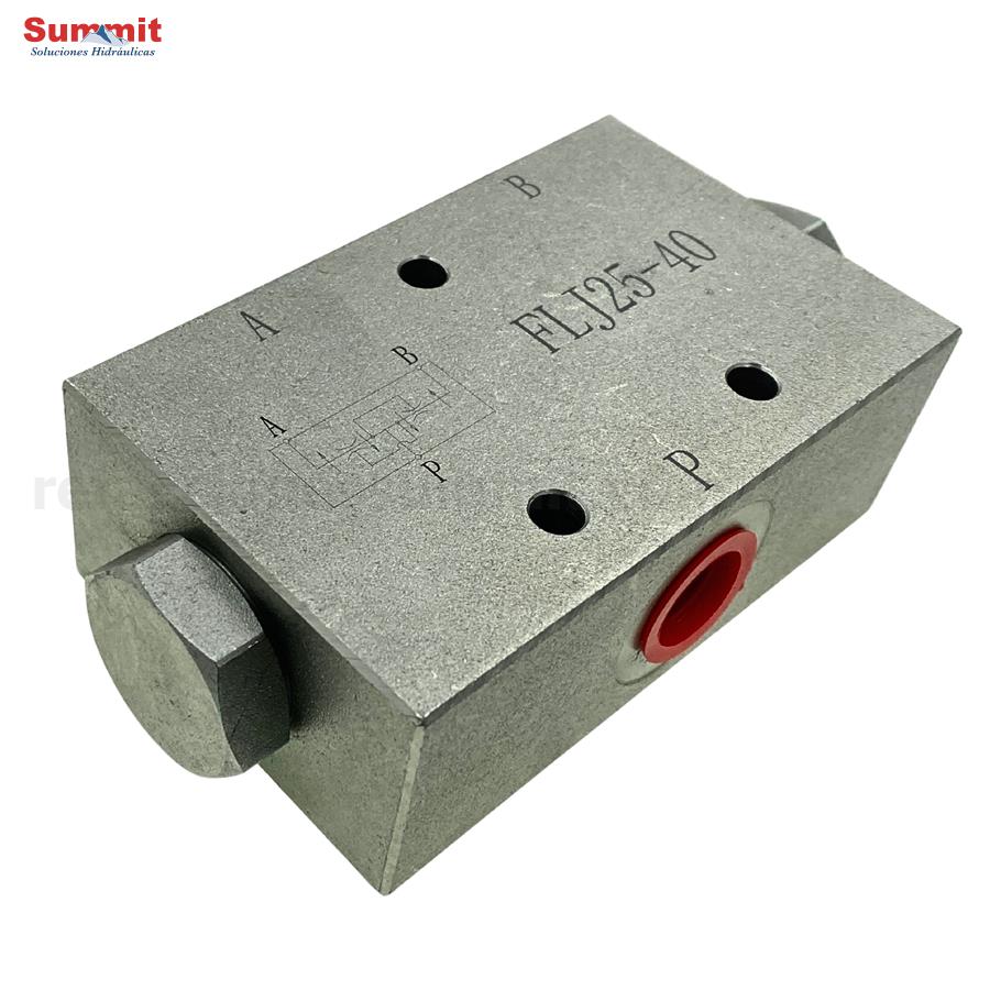 Divisor de flujo hidráulico de dos vías 25-40