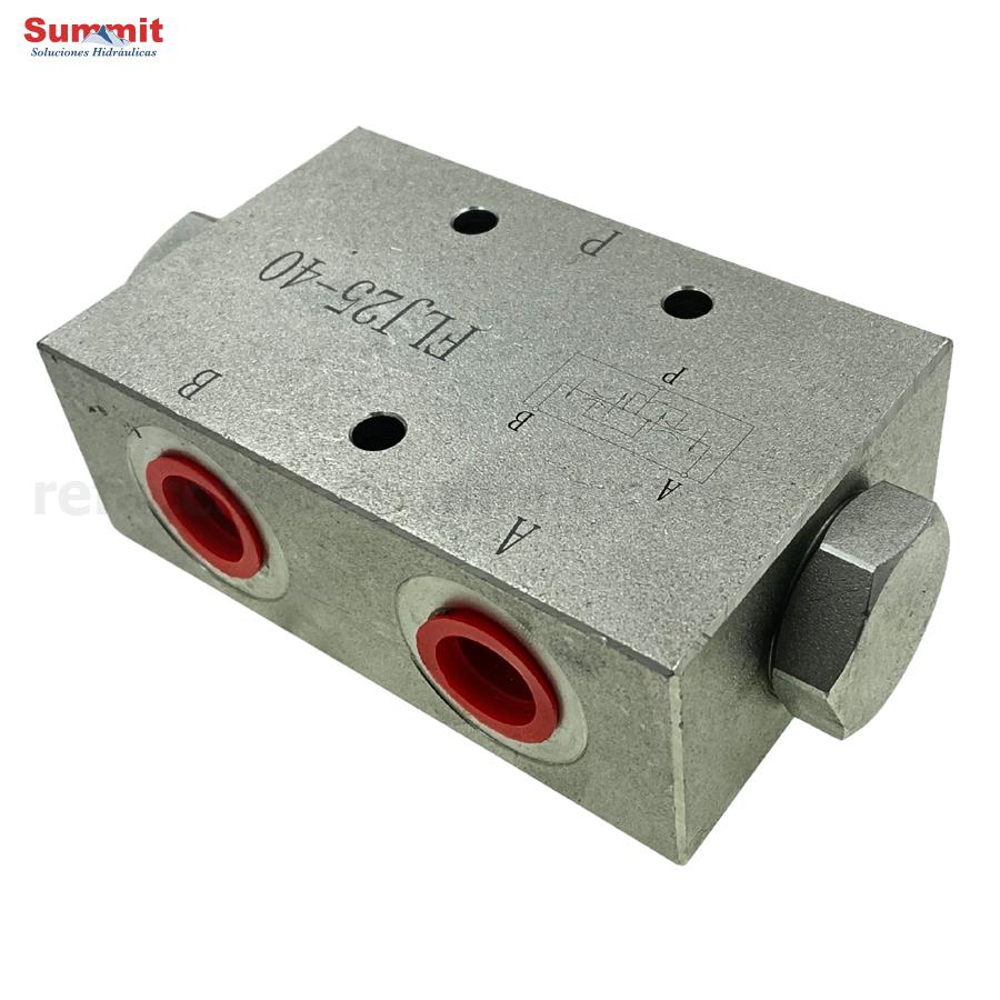 Divisor de flujo hidráulico de dos vías 25-40