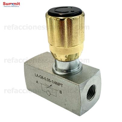 Válvula Estranguladora o Reguladora de Flujo