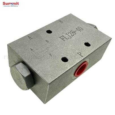 Divisor de flujo hidráulico de dos vías 25-40