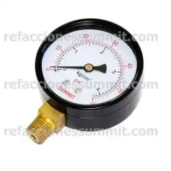 Manómetro de Presión Tipo Radial 0-60 psi.