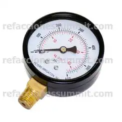 Manómetro de Presión Tipo Radial 0-600 psi.
