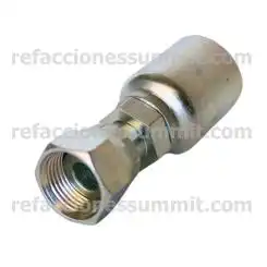 Conector Recto Rosca ORFS Cara Plana (Seal-Lok) Hembra 3/8 Manguera 3/8 R1 y R2