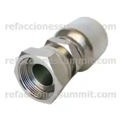Conector Recto Rosca ORFS Cara Plana (Seal-Lok) Hembra 3/4 Manguera 5/8 R1 y R2